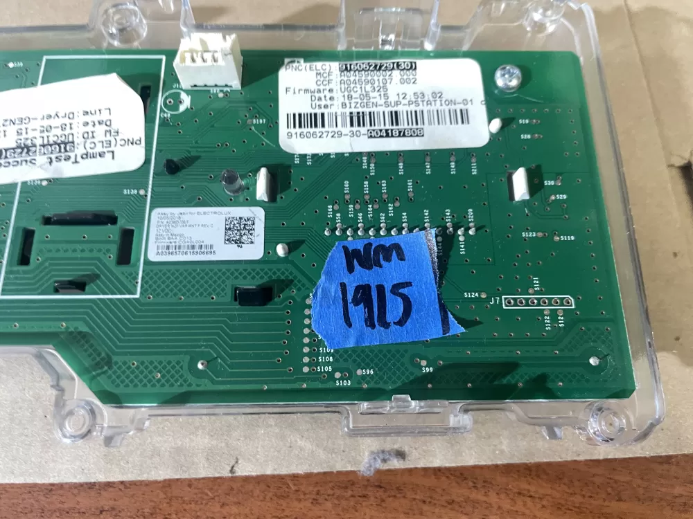 Frigidaire Electrolux 5304510358 A03965706 Dryer Control Board AZ96065 | Wm1915