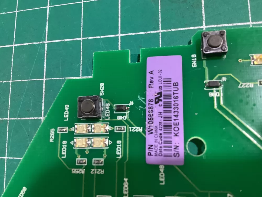 Whirlpool Cabrio W10566878 Washer User Interface Control Board AZ144637 | NR2417
