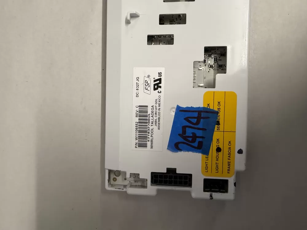 Whirlpool W11114483 Refrigerator Control Board AZ216723 | KM2474