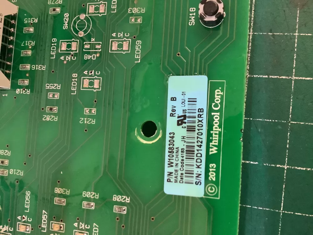 Whirlpool Kenmore W10583043 Washer Control Board Interface AZ203892 | NR328