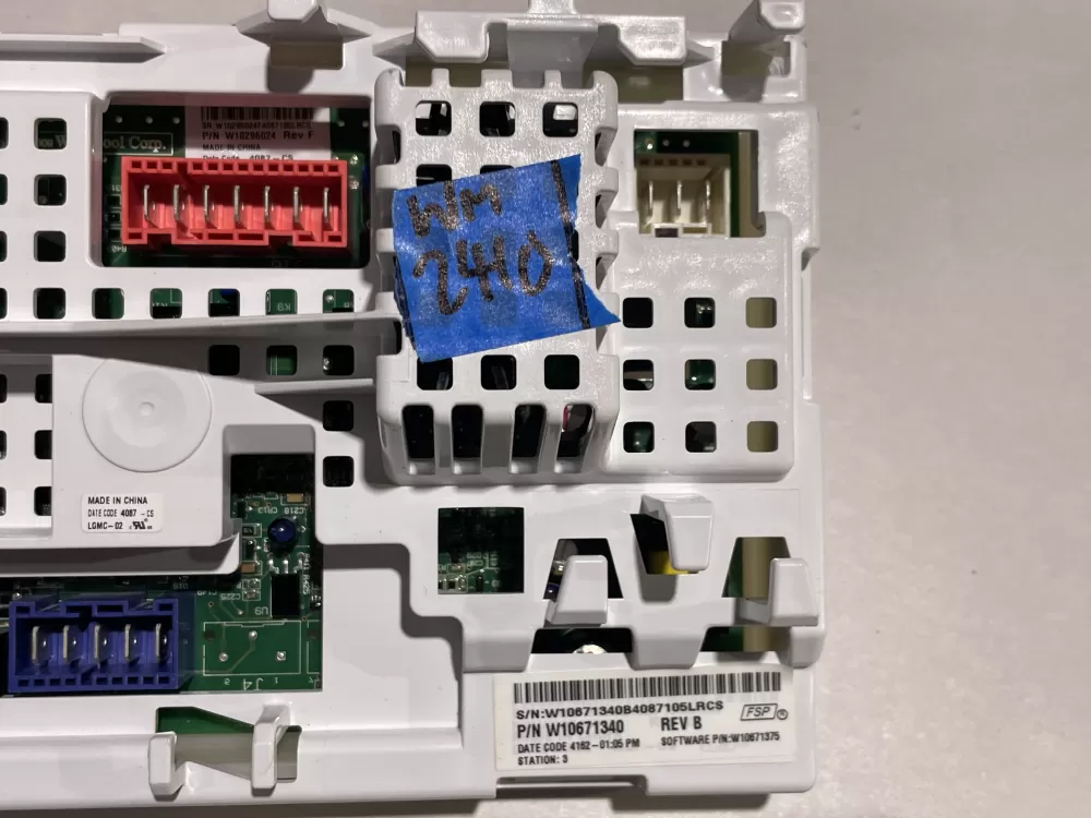 Whirlpool KitchenAid Roper W10671340 Washer Control Board AZ143299 | Wm2410