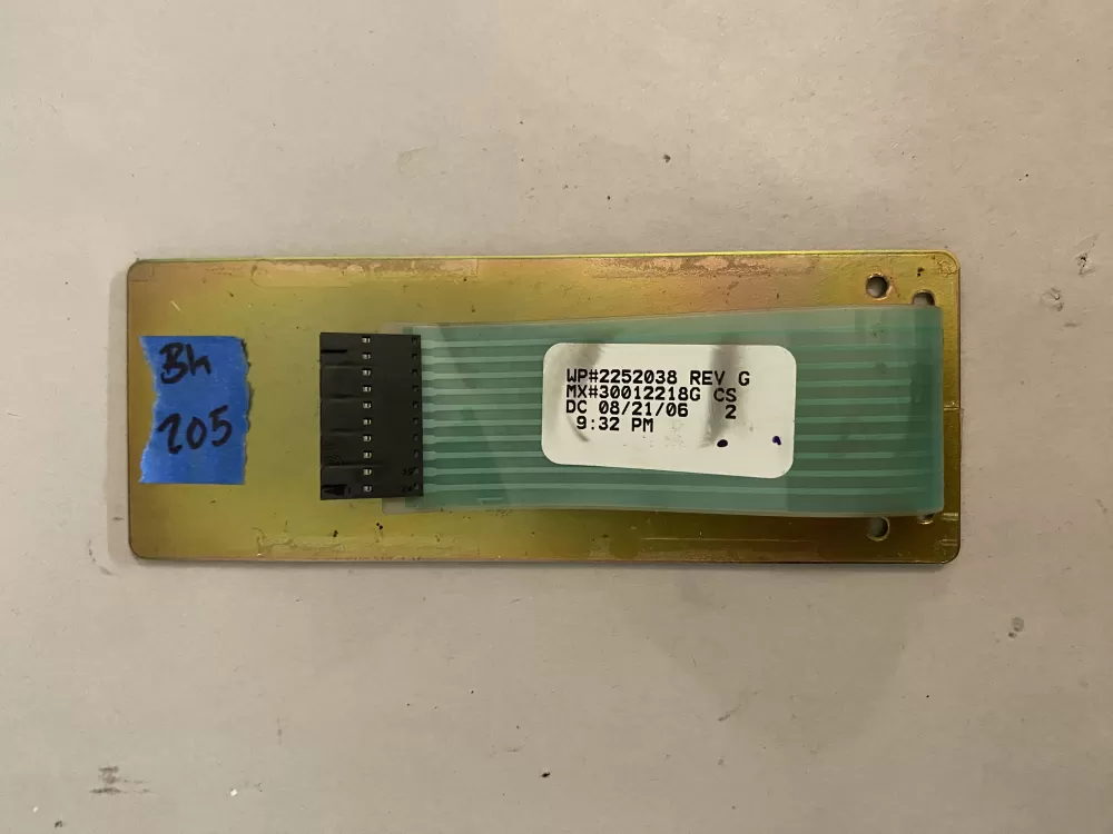 Kenmore 2252038 Refrigerator Control Board Dispenser Panel AZ107704 | BK205