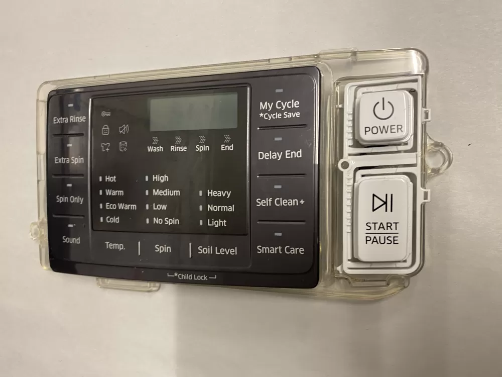 Samsung DC93-00376A Washer UI Touch Sensor Display Board