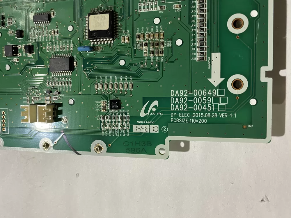 Samsung DA92 00649A Refrigerator Control Board Dispenser AZ195542 | BK88