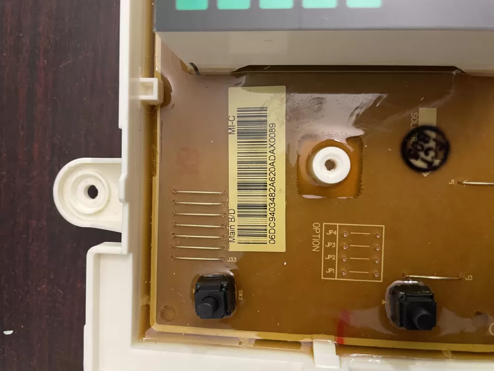 Samsung DC94-03482A Washer Control Board display