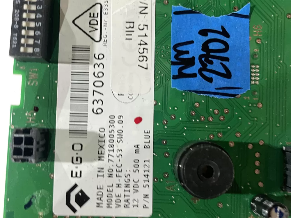 Control Board of Unimac Alliance washer 77180053000 AZ183427 | Wm2702