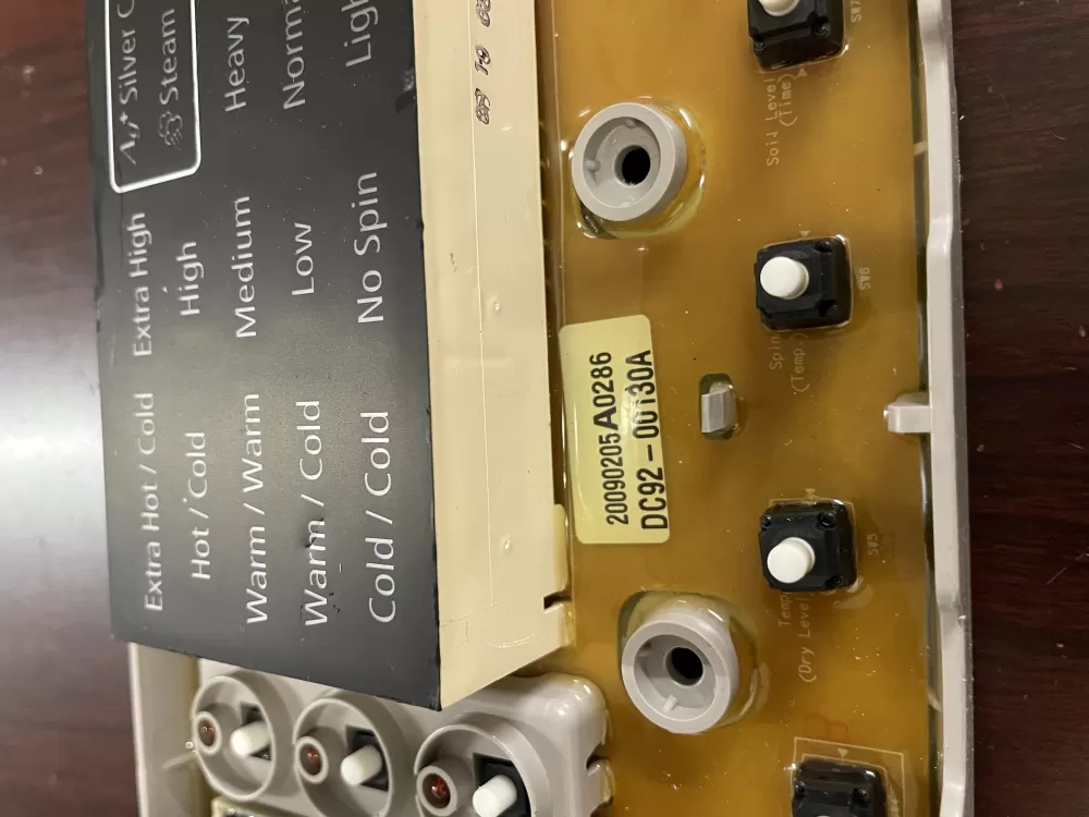 Samsung DC92-00130A DC92-00125A Washer UI Control Board AZ71824 | KMV424