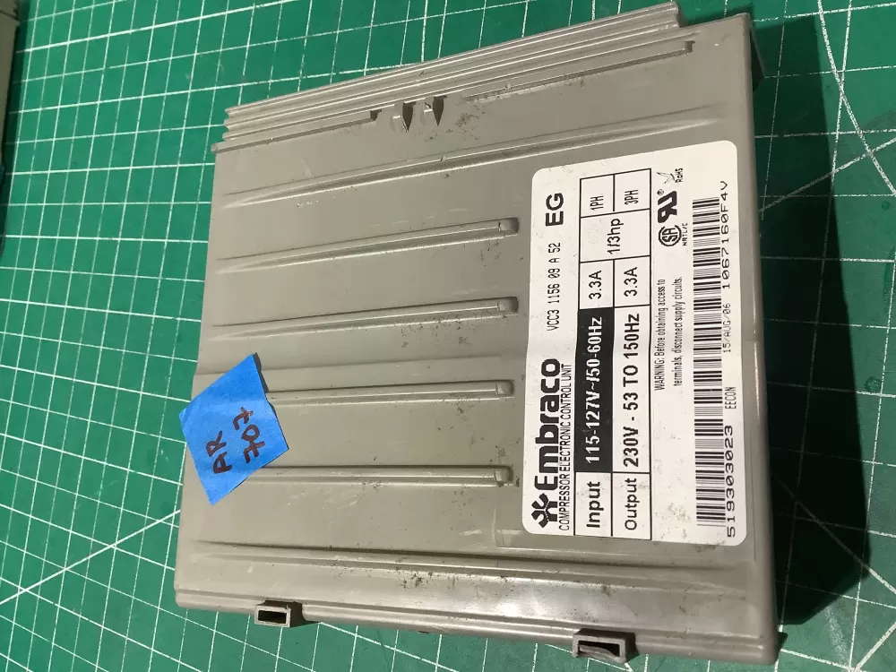  519303023 Refrigerator Control Board Embraco Inverter AZ196843 | AR707