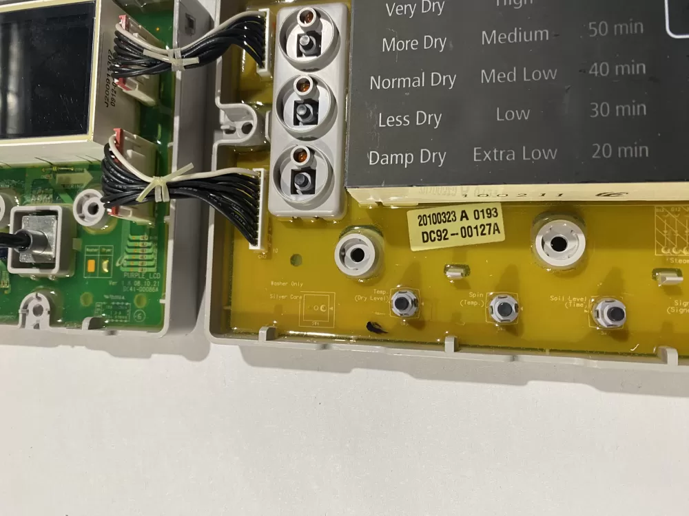 Samsung DC92 00127A Dryer Control Board AZ184305 | BKV859