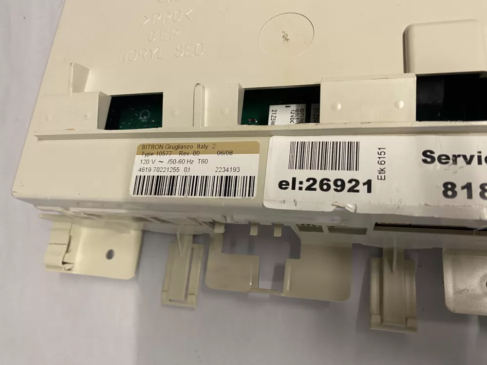 Whirlpool 4619 70221255 01 Washer Control Board AZ207870 | BKV922