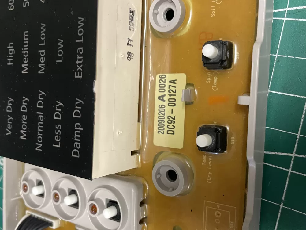 Samsung DC92 00127A Dryer Control Board AZ207278 | Wmv918