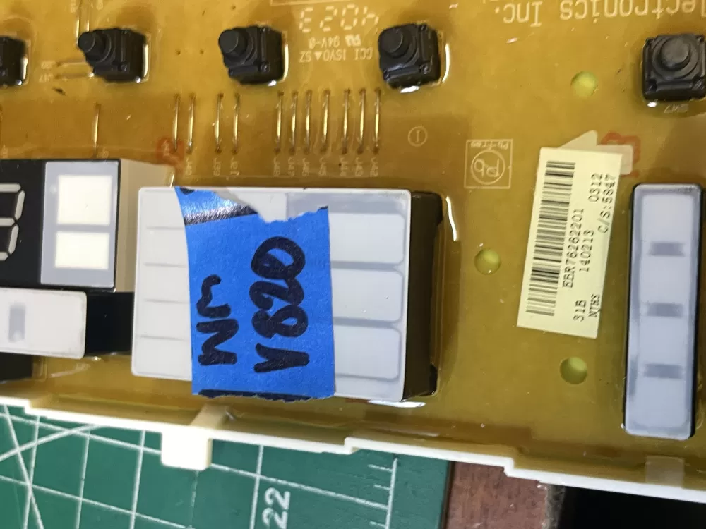 LG EBR76262201 EBR75446006 Washer Control Board AZ202407 | Wmv820