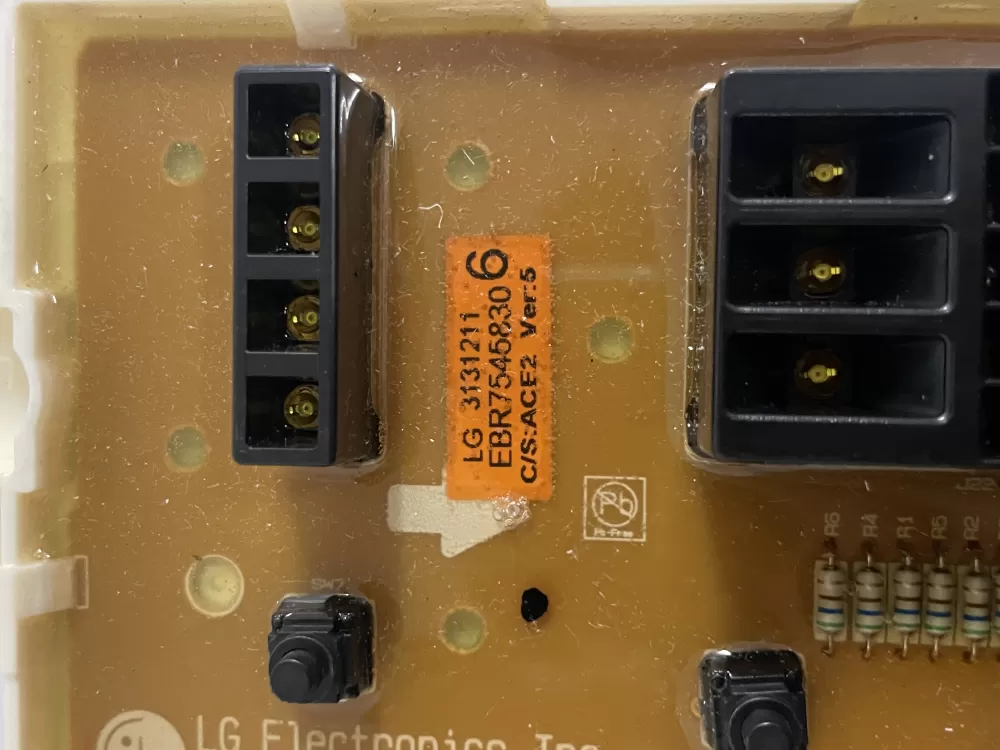 LG EBR75458306 EBR7545836 Washer Control Board AZ204778 | Wmv912