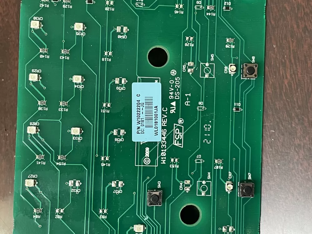 Whirlpool W10222204 C Dryer Control Board
