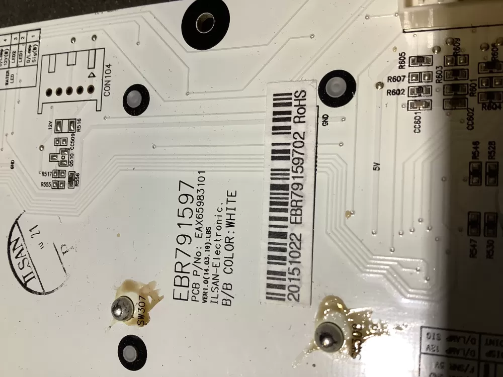 LG EBR79159702 KENMORE Refrigerator Control Board Dispenser AZ124107 | NR2257