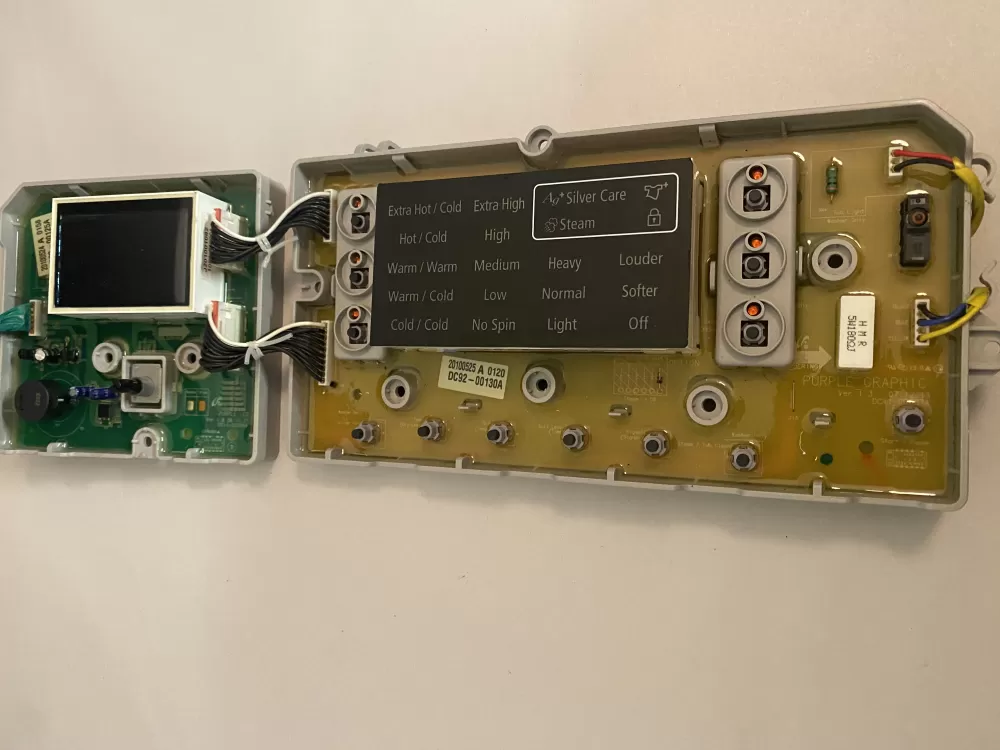 Samsung DC92-00130A  DC92-00125A Washer UI Control Board