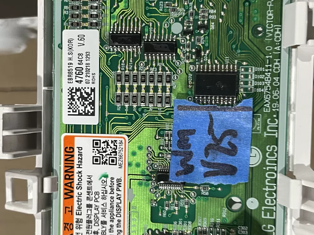 LG Kenmore EBR85194760 Washer Control Board Panel AZ97121 | Wmv25