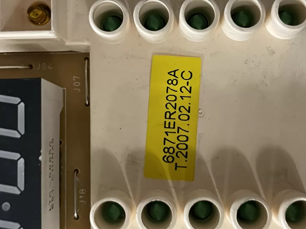 LG 6870EC9259A 6871ER2078A Washer Control Board AZ46940 | Wm638