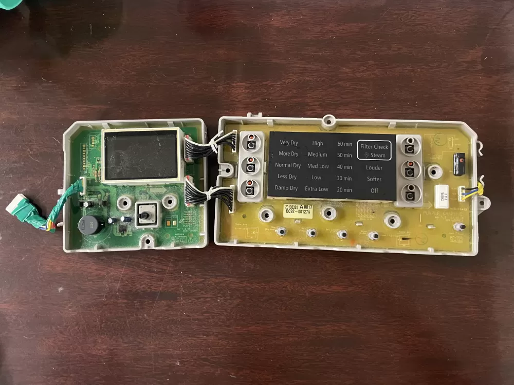 Samsung DC92-00127A Dryer Control Board