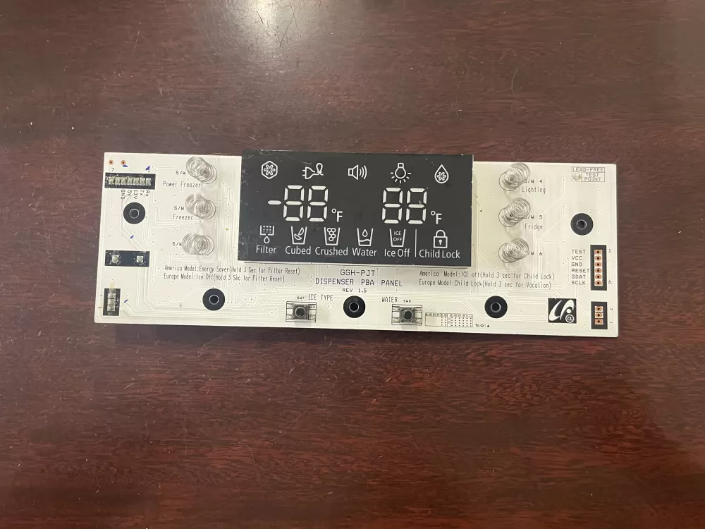 Samsung DA41-00522  DA41-00522A Refrigerator Dispenser Control Board