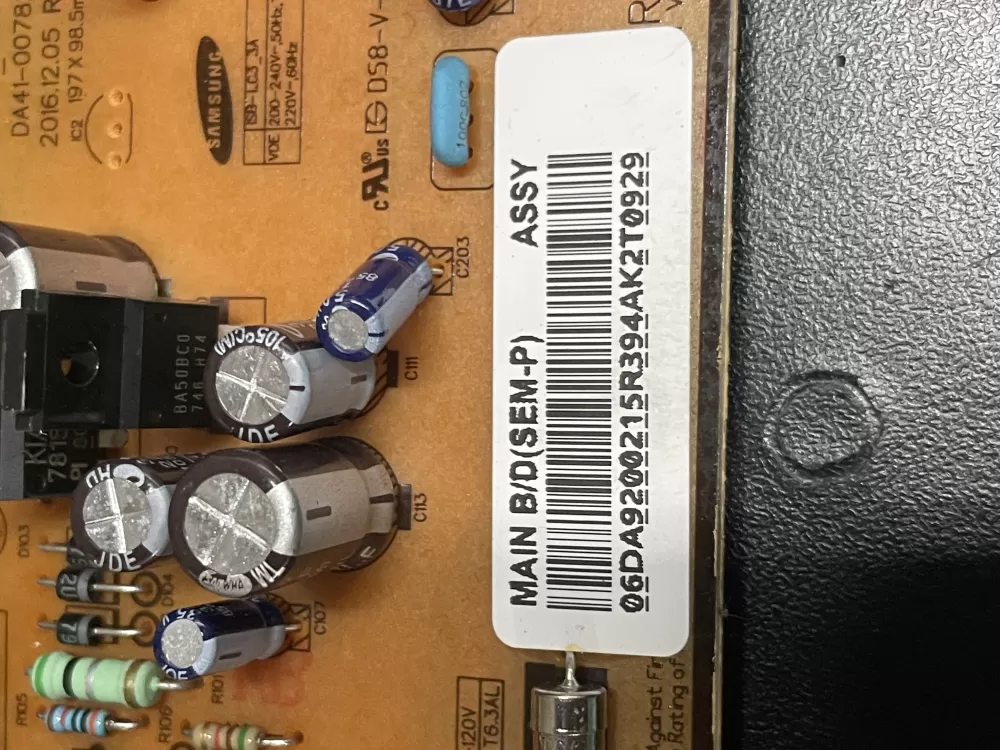 Samsung DA92-00215R Refrigerator Inverter Control Board AZ21531 | WM1148