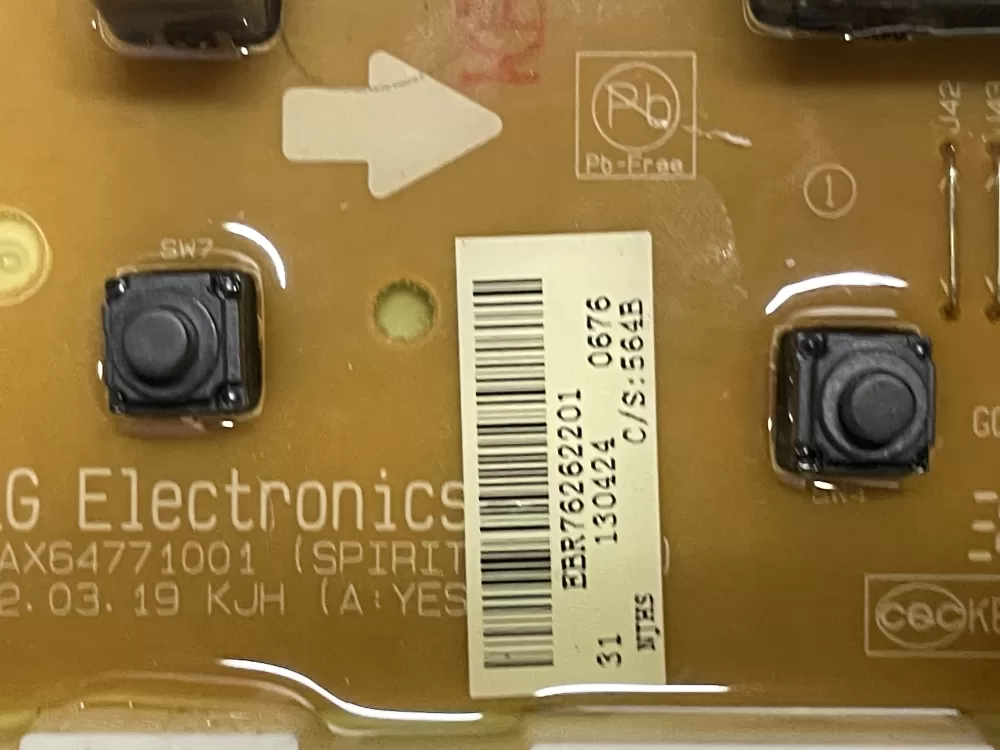 LG EBR76262201 Washer Control Board AZ22270 | WMV350