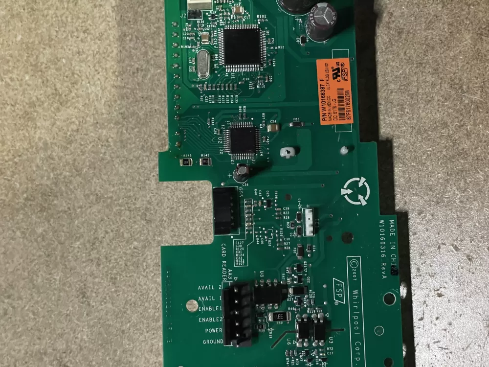 Maytag W10166387 W10166316 Dryer Control Board Display Used AZ26686 | KM149