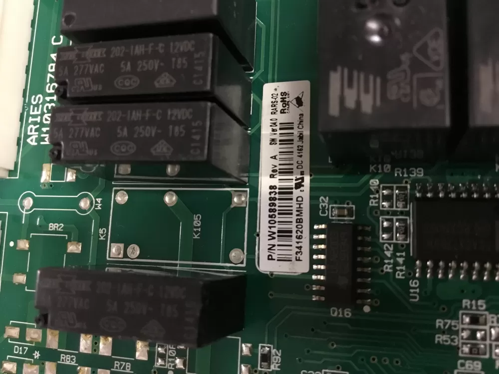 Whirlpool Maytag W10589838 WPW10589838 Refrigerator Control AZ81380 | NR873