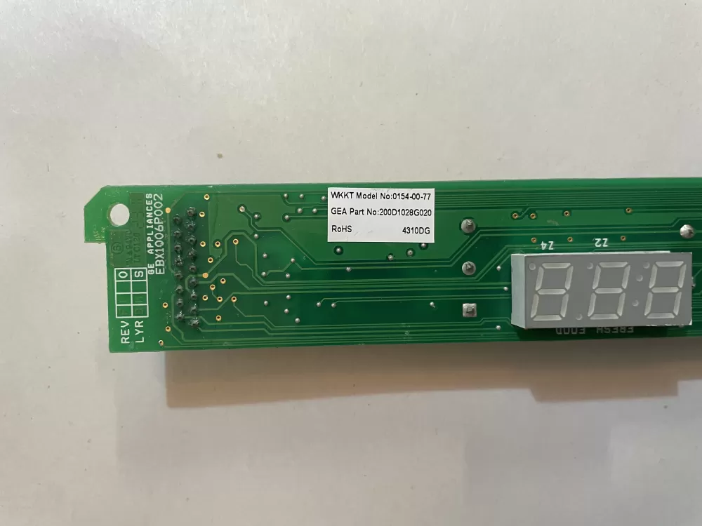 GE 200D1028G020 Refrigerator Control Board AZ143603 | KM2413