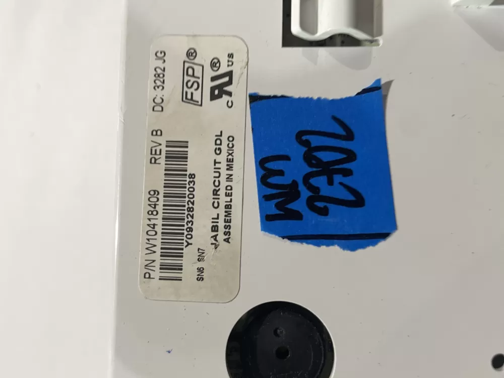 KitchenAid W10418409 W10623103 Refrigerator Control Board AZ183426 | Wm2702