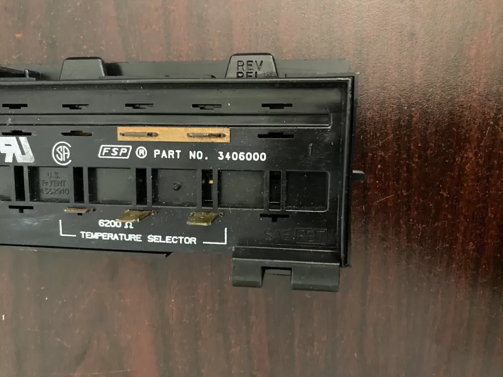 Whirlpool 3406000 Dryer Cycle Switch AZ95780 | BK763