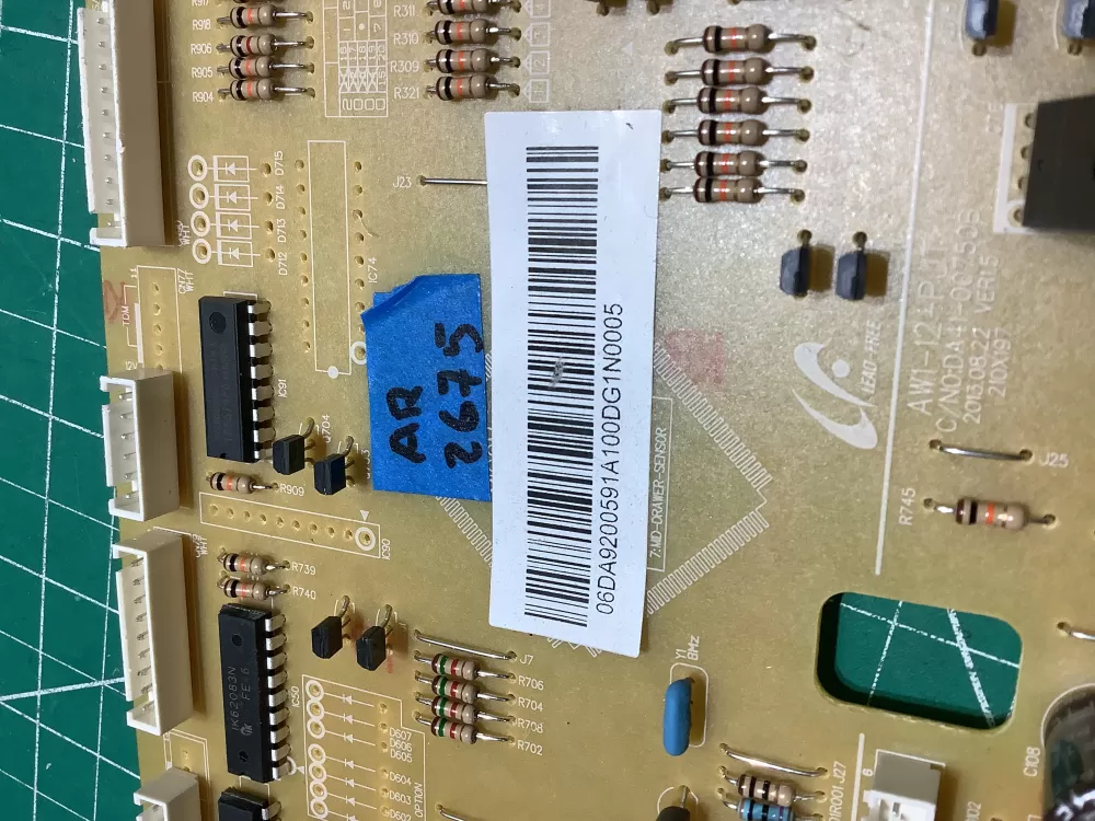 Samsung DA9200591A Refrigerator Control Board AZ186958 | AR2675