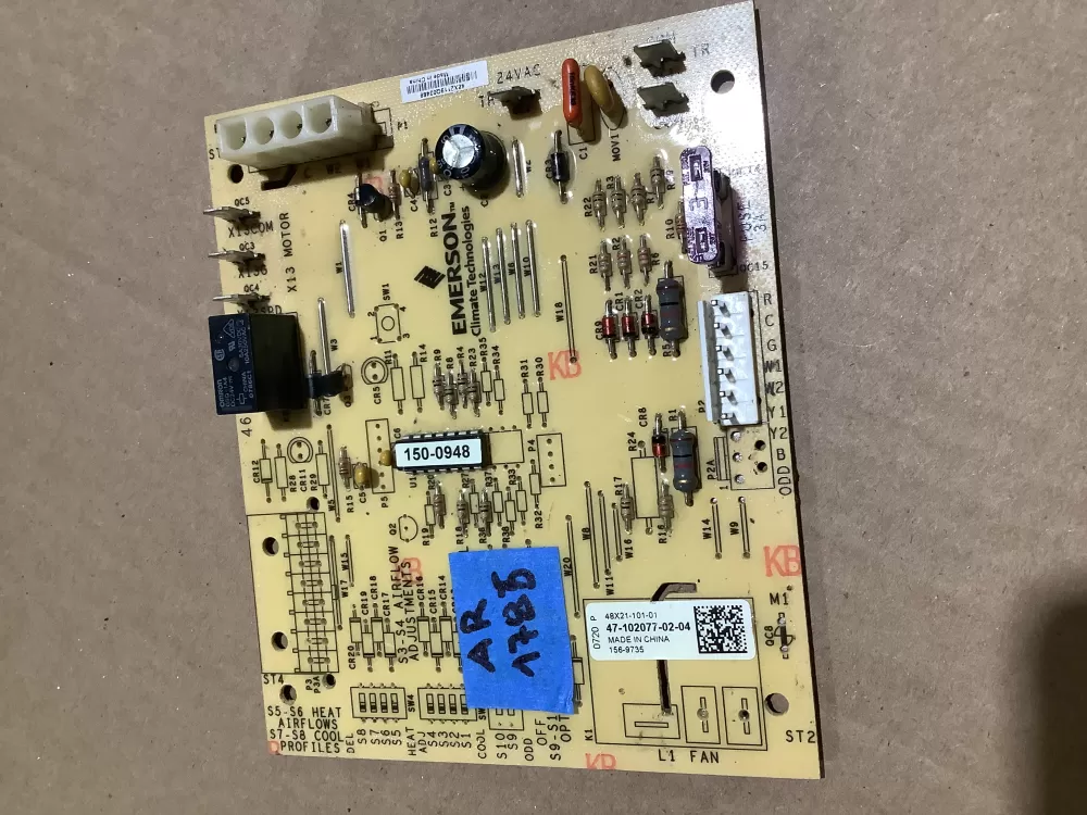 Rheem Air Handler Control Board 47-102077-02-04 156-9735 AZ109062 | AR1785