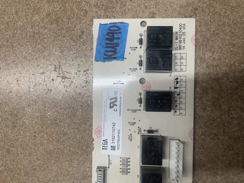 GE 165D7802P003 Dishwasher Control Board AZ19934 | KM1490