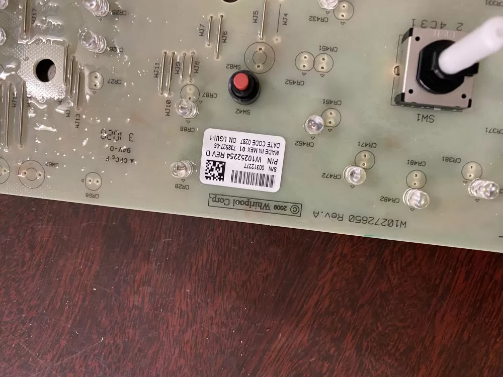 Whirlpool Maytag Amana W10252254 Washer Control Board AZ35425 | BK1082