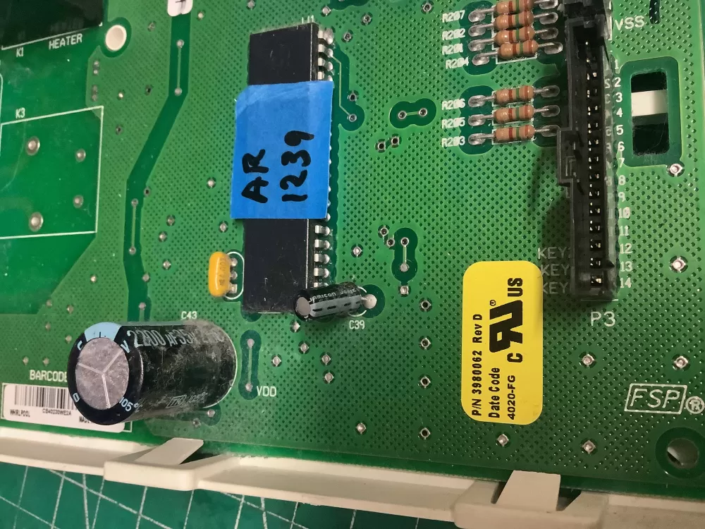 Whirlpool Kenmore WP8546219 3980062 A Dryer Control Board AZ200179 | AR1239