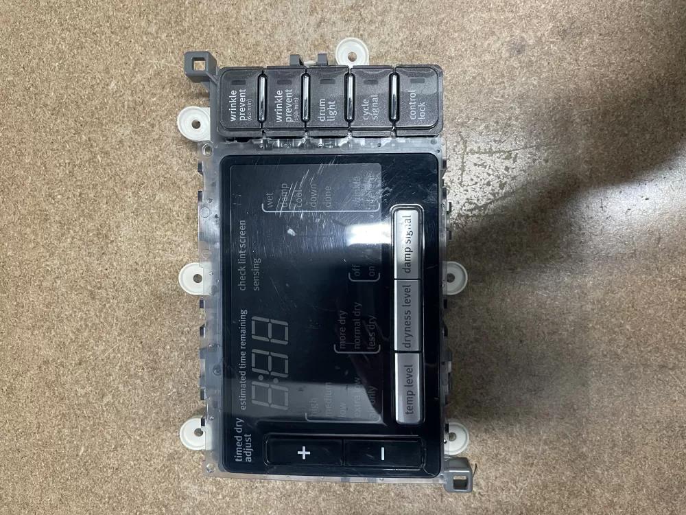 Whirlpool W10389292 Dryer User Interface Display Control Board