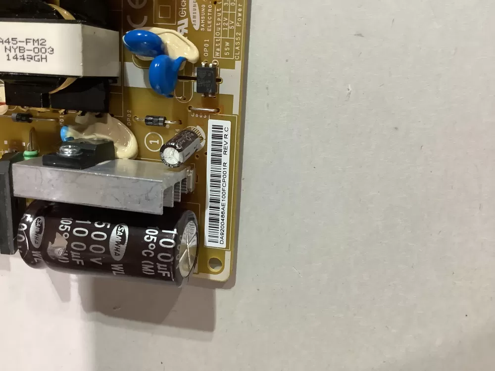 Samsung DA9200486AE Refrigerator Control Board AZ183633 | ZC2706