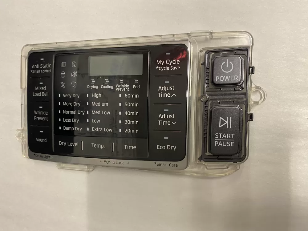Samsung DC92-01607J  AP6243588  DC94-06643A  DC93-00376D  PS12084833 Dryer UI Control Board
