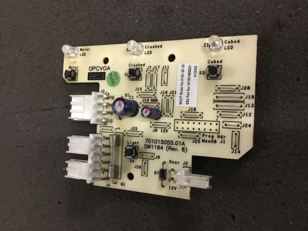 GE 197D5189G001 Refrigerator Control Board