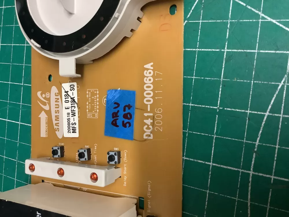 Samsung MFS-DV318A-S0 DC41-00066A Dryer UI Control Board AZ204763 | ARV587