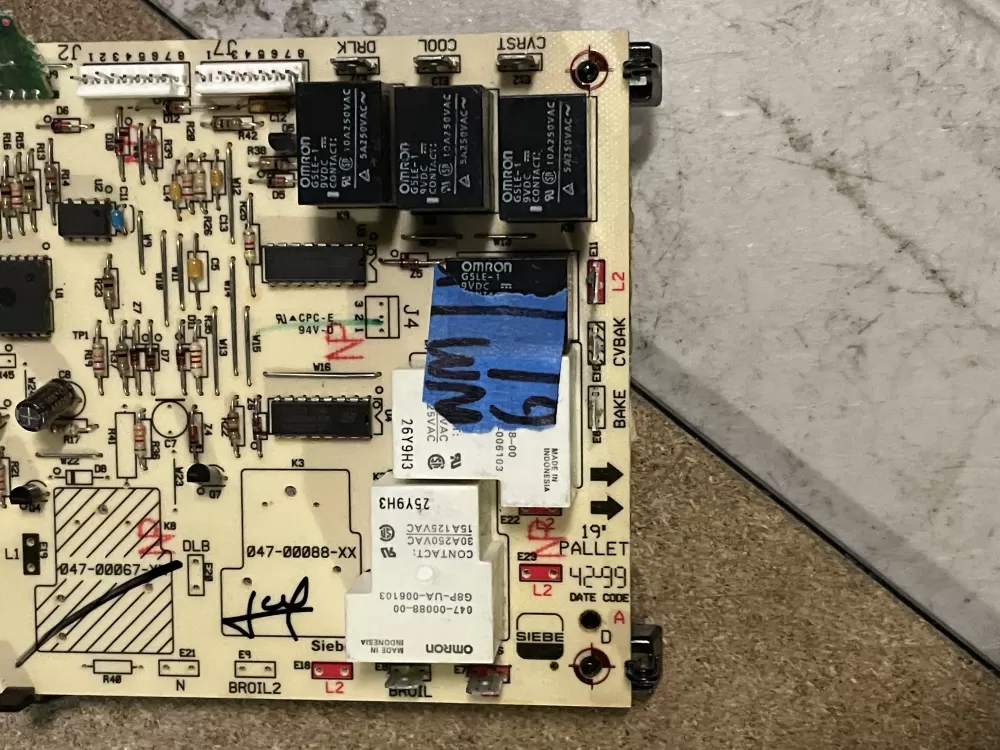 Jenn-Air 100 00781 31 7428p054 60 Range Oven Control Board AZ27084 | WM61