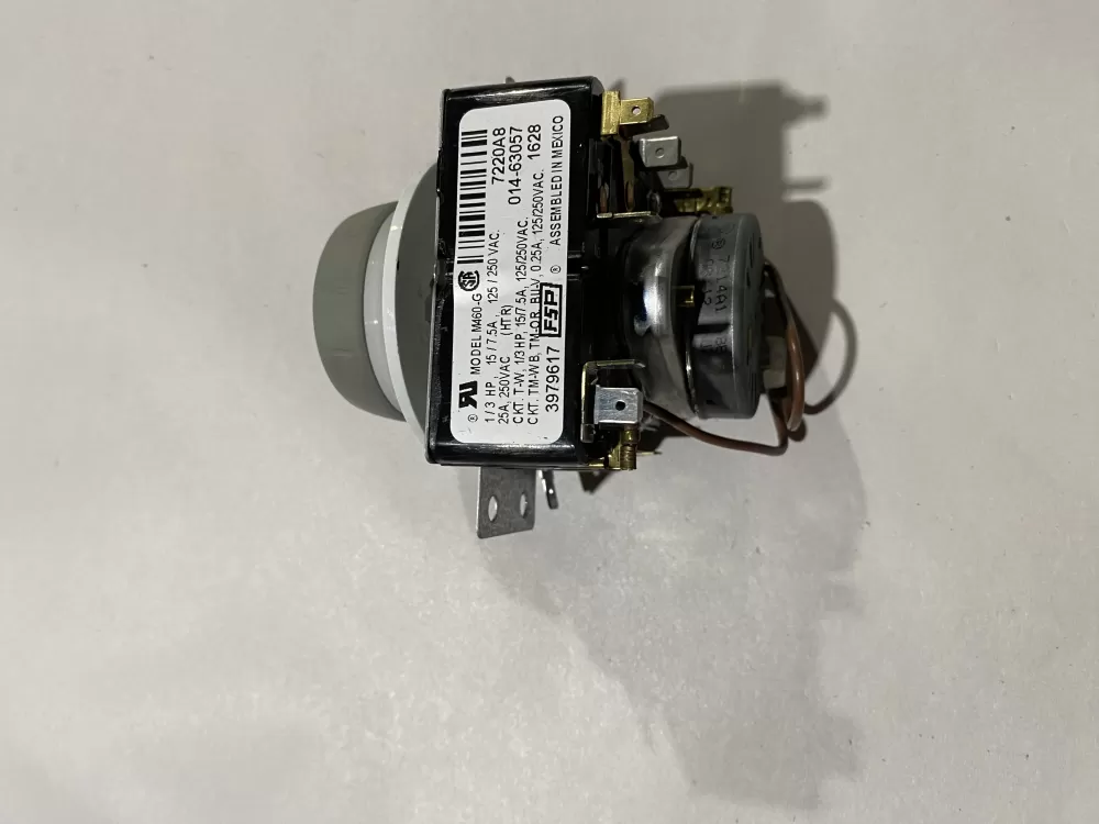 Whirlpool  Kenmore  Maytag  Roper  Amana  Inglis  Admiral WP3979617  AP6009055  3979617  8299782  921240  PS11742197 Dryer Timer
