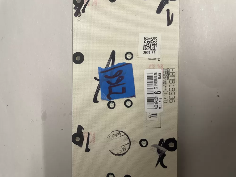 LG ACQ87420616 Refrigerator Control Board Dispenser AZ207217 | KM2766