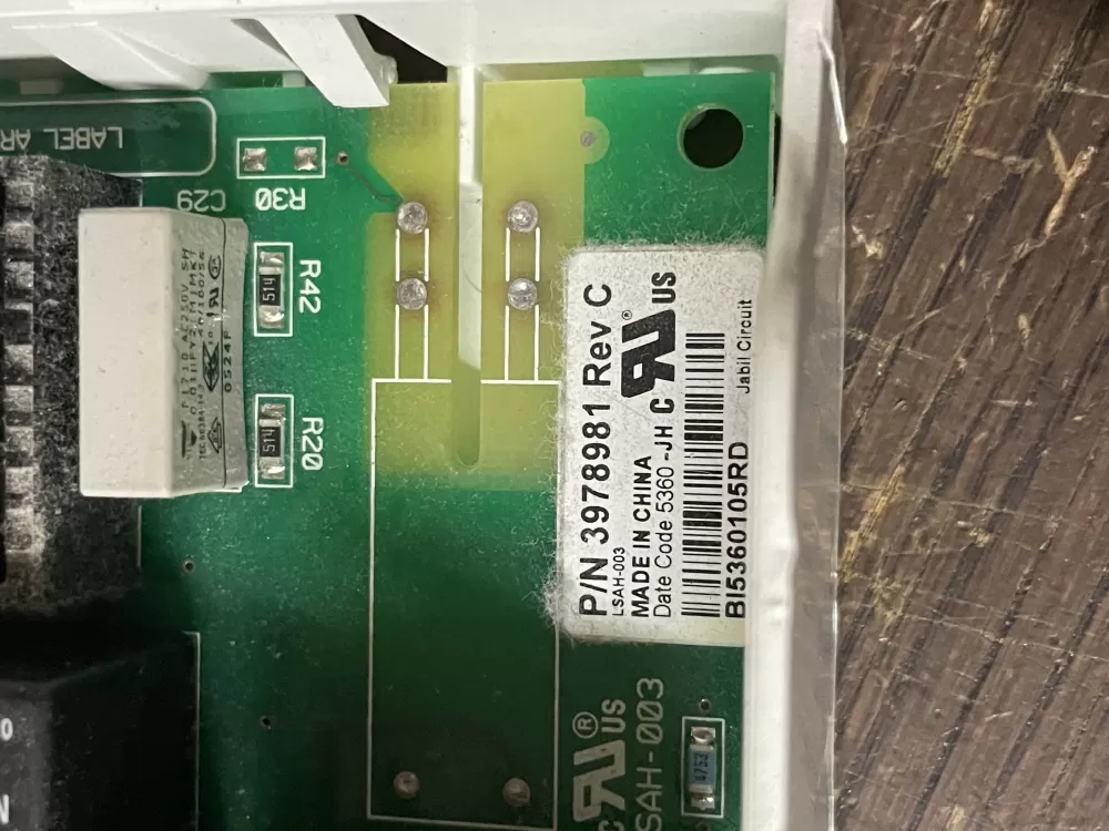 Whirlpool Maytag Kenmore W10111606 6105034 Dryer Control Board AZ53528 | Wm1891