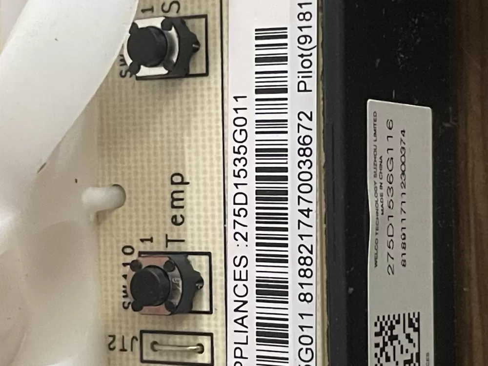 GE 275D1535G011 Washer Control Board AZ80415 | Wmv383