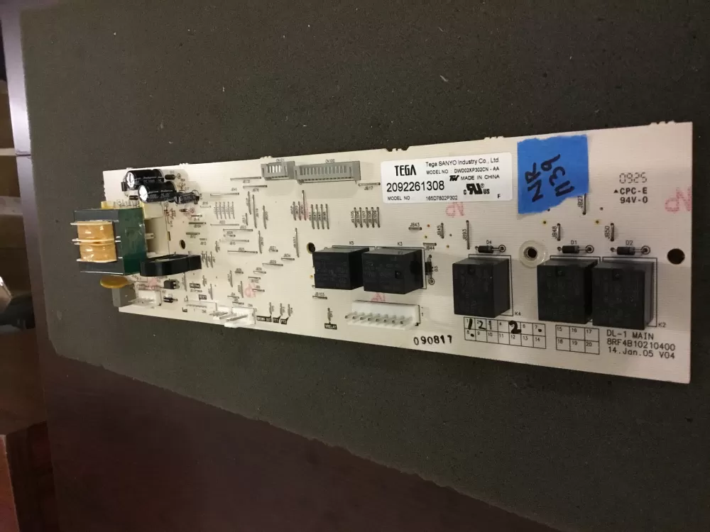 GE 165D7802P302 Dishwasher Control Board AZ89112 | NR1139
