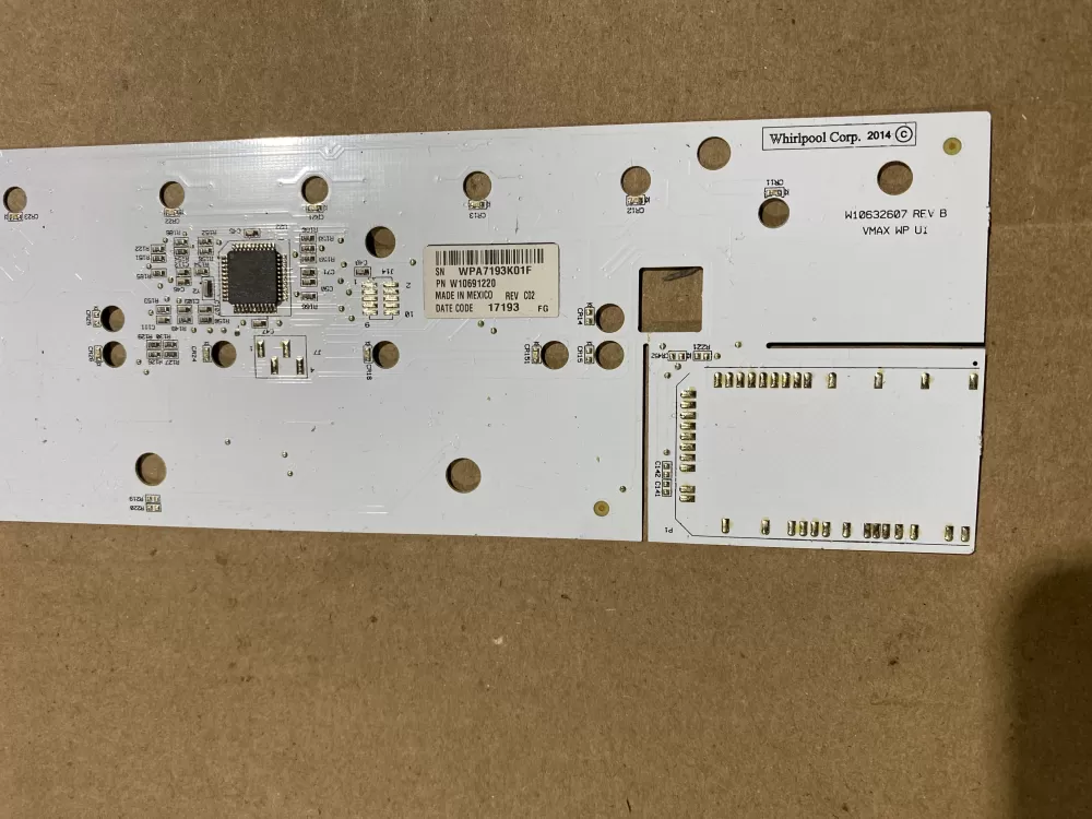 Whirlpool W10691220 Refrigerator Control Board AZ65397 | BK2106
