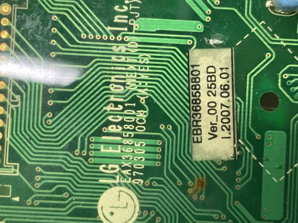 LG EBR36858801 EAX36858001 Dryer Control Board AZ24569 | WMV268