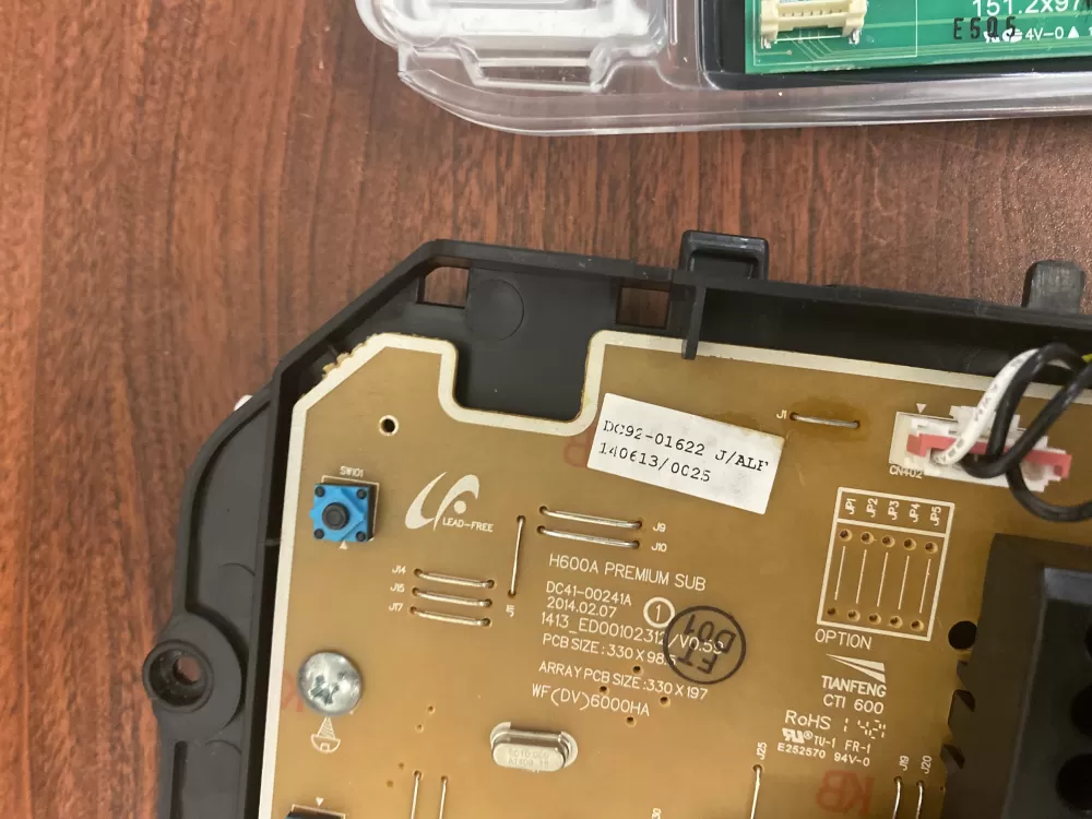 Samsung DC92 01622J DC92 01622 Washer Control Board AZ51717 | BKV542